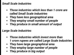 Difference between Small Scale and Large Scale Industry
